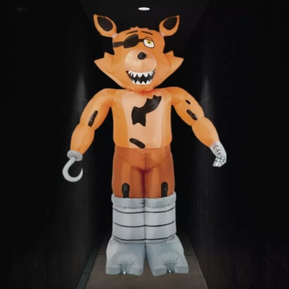 Five Nights at Freddy's Foxy Inflatable Animated Halloween Yard Prop Animatronic - Picture 1 of 7